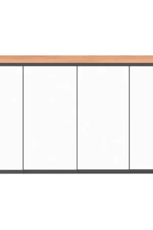 Rechtstreeks Van De Fabrikant Glazen Schuifwand 350 x 250 cm 10 mm 4-delig